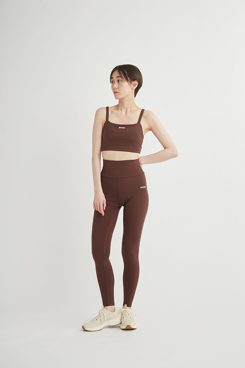 emmi サスティナレッチ ブラトップ・レギンス ブラック