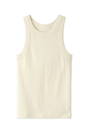コットン丸胴タンクトップ
