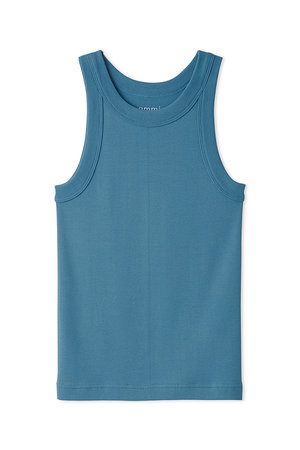 コットン丸胴タンクトップ