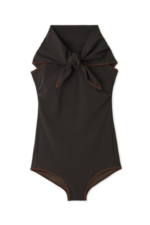 スカーフ付きワンピーススイムウェア