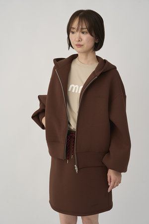 ジップアップダンボールフーディ