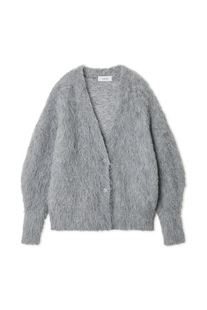 シャギーニットカーディガン