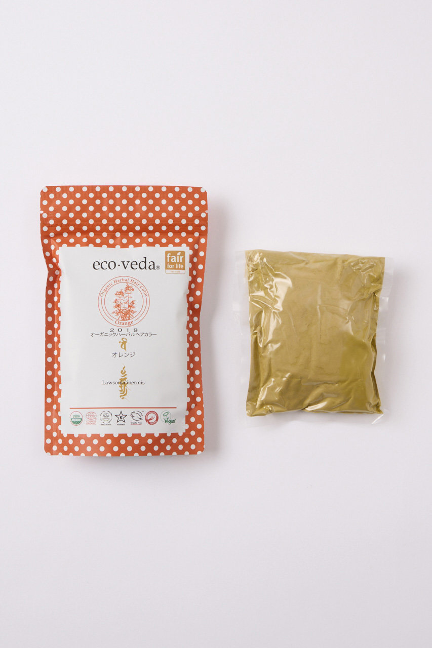 eco.veda オーガニックハーバルヘアカラー オレンジ 100g 5個セット eco.veda オーガニックハーバルヘアカラー オレンジ 100g 5個