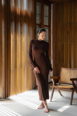 AuraFit Padded Maxi Dress